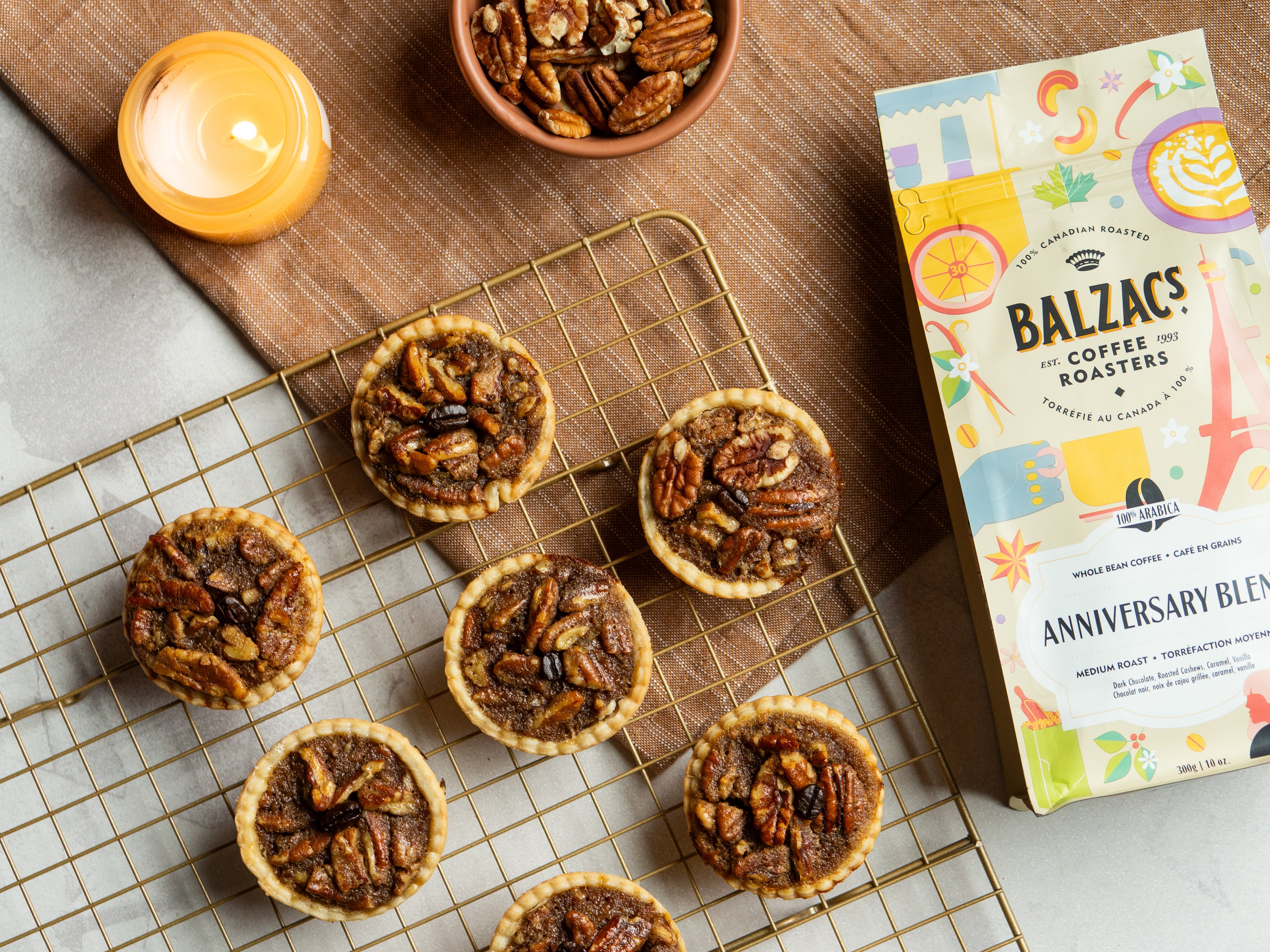 Coffee Chocolate Pecan Tarts