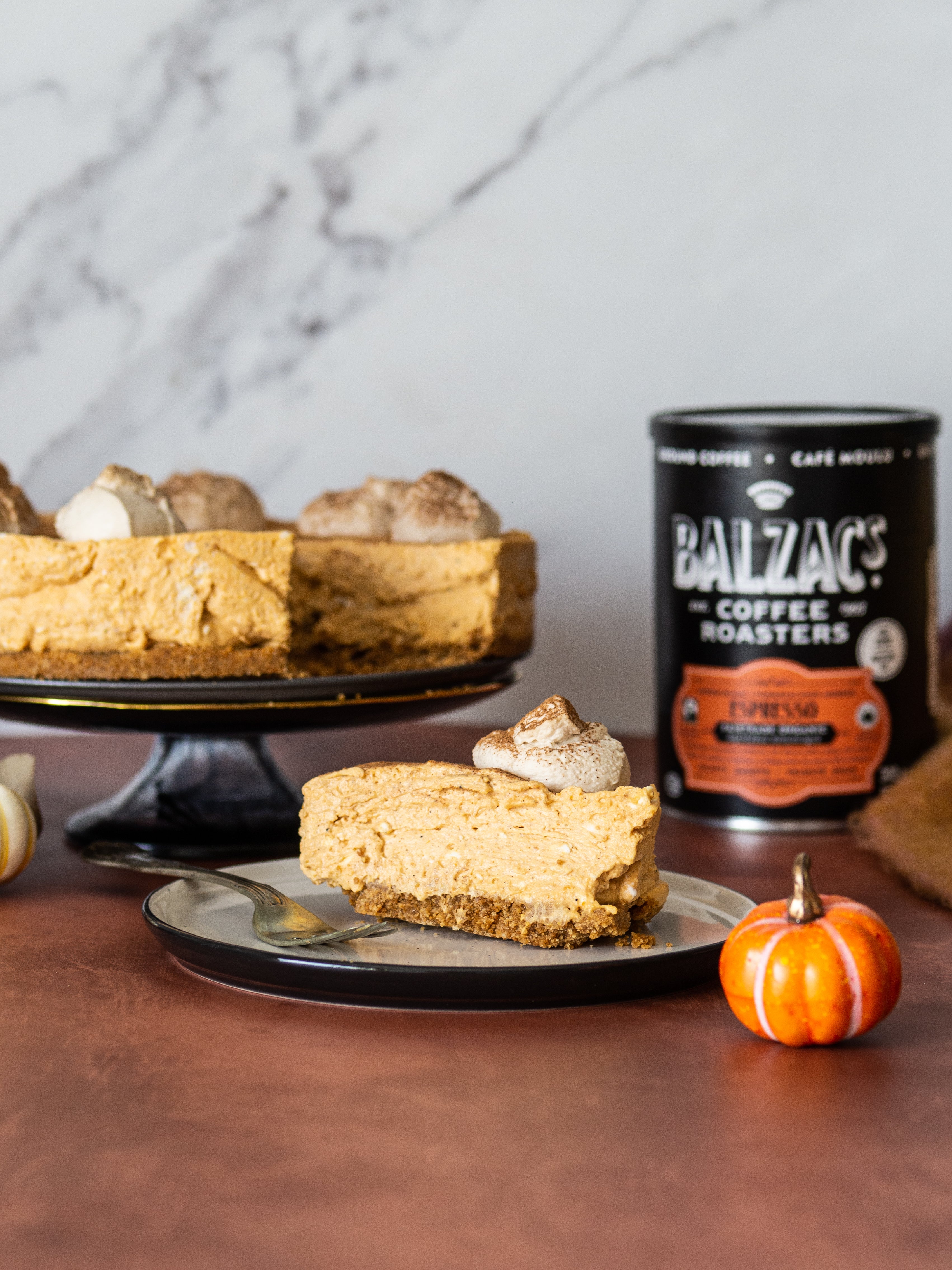 No-Bake Pumpkin Espresso Cheesecake