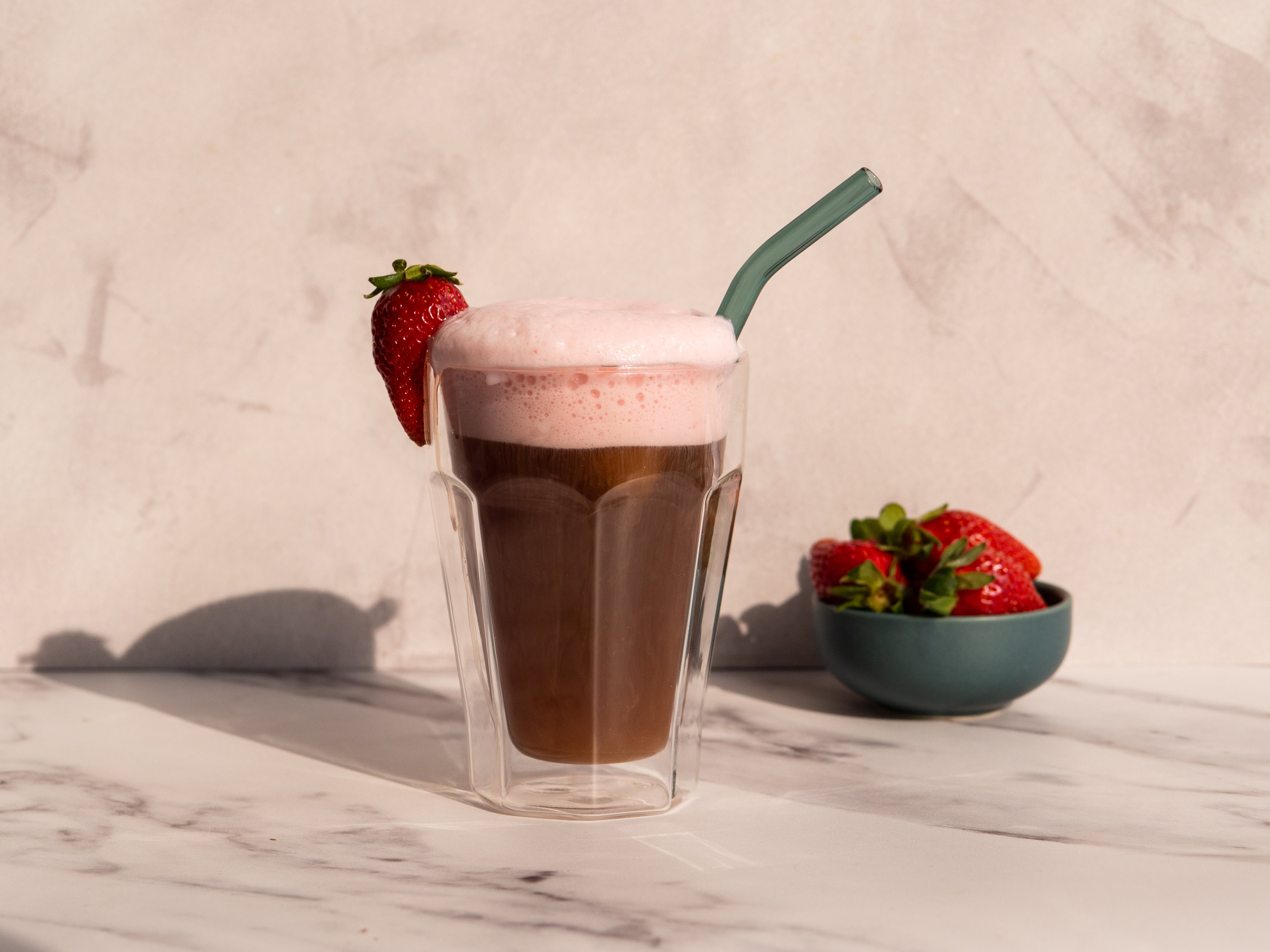 Cold-Brew with Strawberry Cold Foam