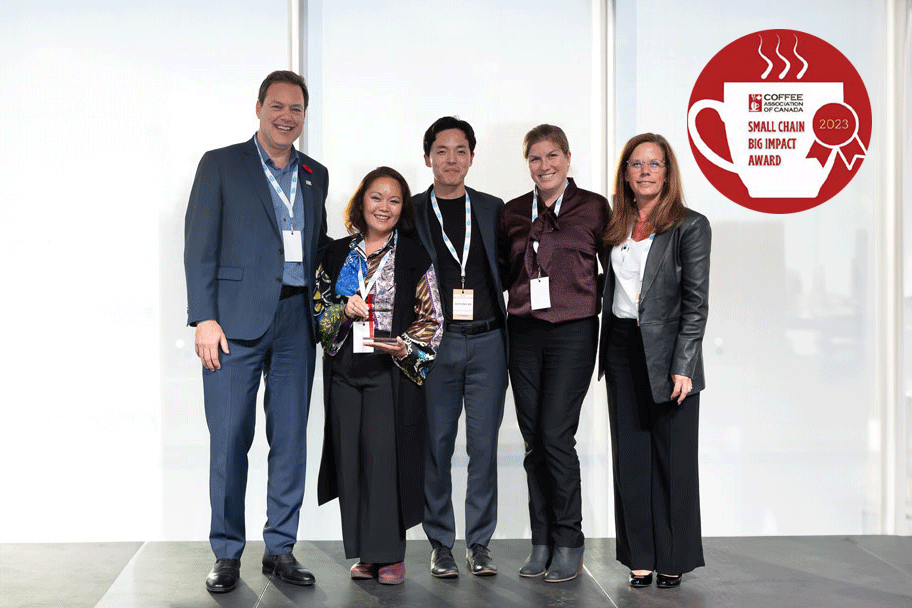 Balzac’s is Coffee Association Canada’s 2023 Small Chain Making a Big Impact!