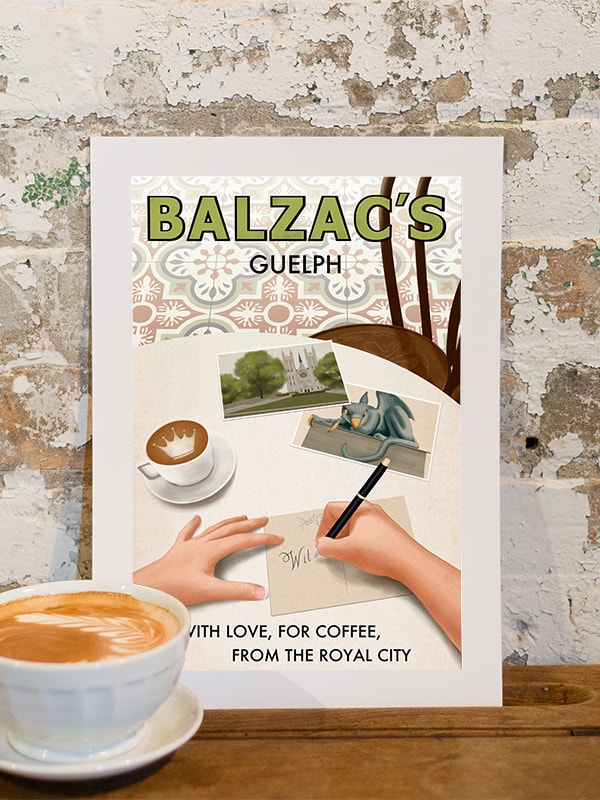 Balzac's Guelph Café Poster 10x14