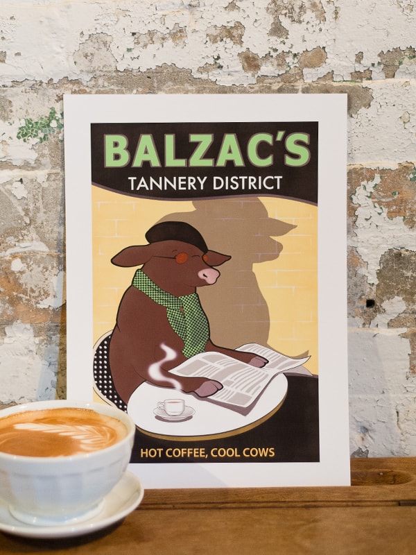 Balzac's Kitchener Café Poster 10x14