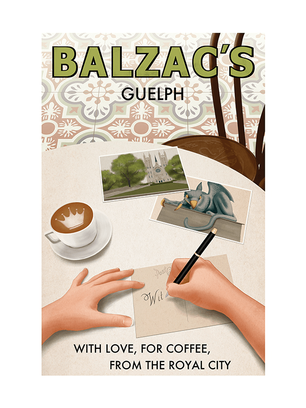 Balzac's Guelph Café Poster
